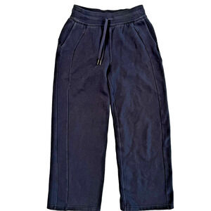 LULULEMON Scuba Mid-Rise Wide Leg Pants Classic Athleisure Black Size XS *READ*